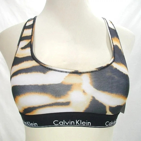 SMALL Calvin Klein‎ F3785 Modern Cotton Wire Free Bralette Multicolor NWT - Picture 1 of 5